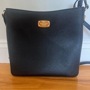 Michael Kors Black Saffiano Leather Crossbody Bag
